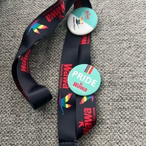 Wawa pride lanyard with buttons